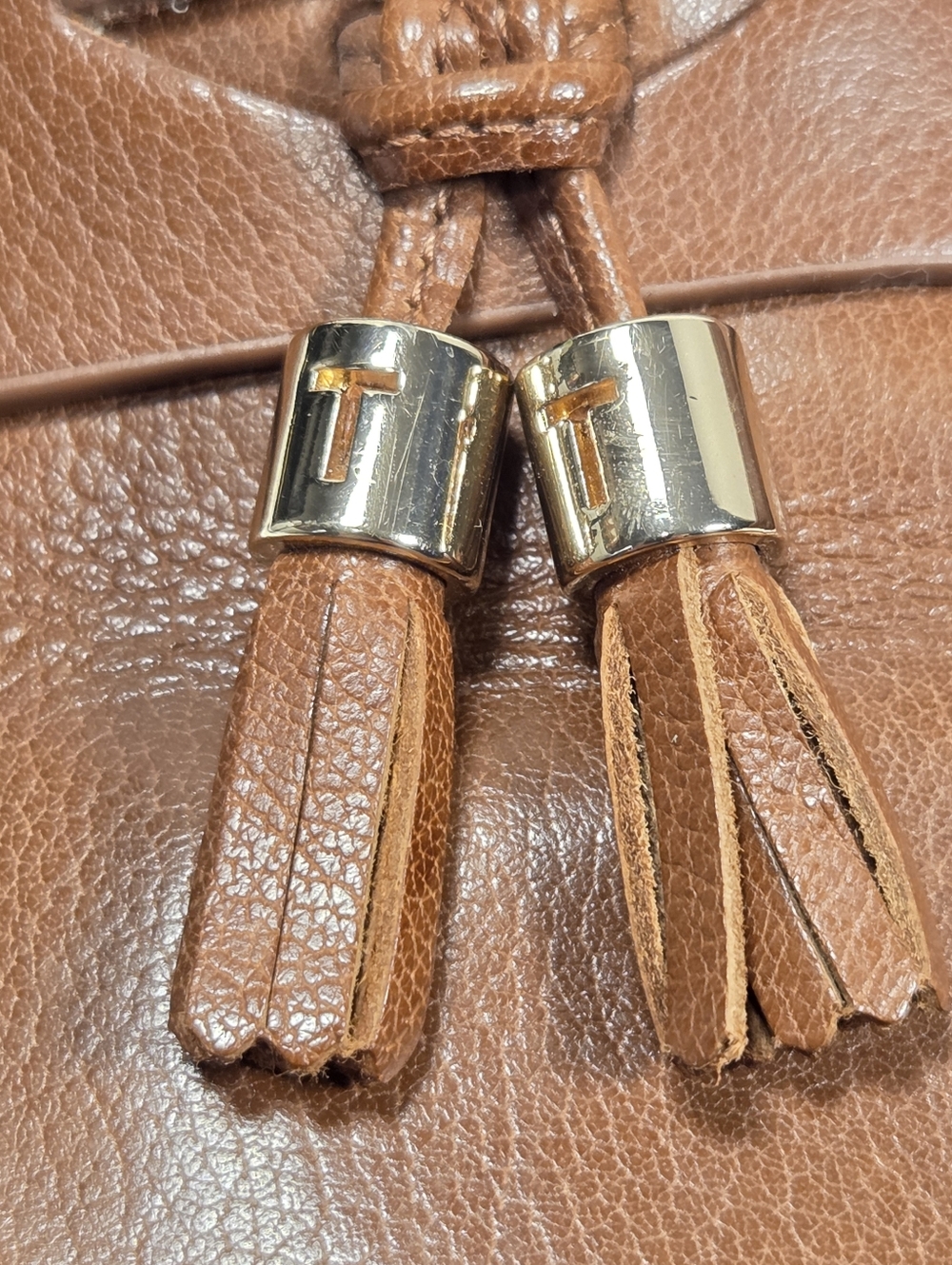 Laura Tasseled Burnished Calf Leather Loafers - Picture 10 of 10
